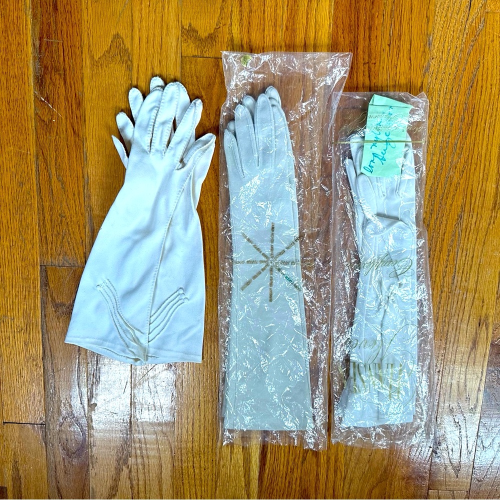 Three Pairs Vintage Gloves